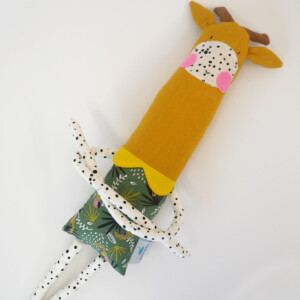 Cuddler Καμηλοπάρδαλη Tropical Λινή κούκλα με μακριά χέρια