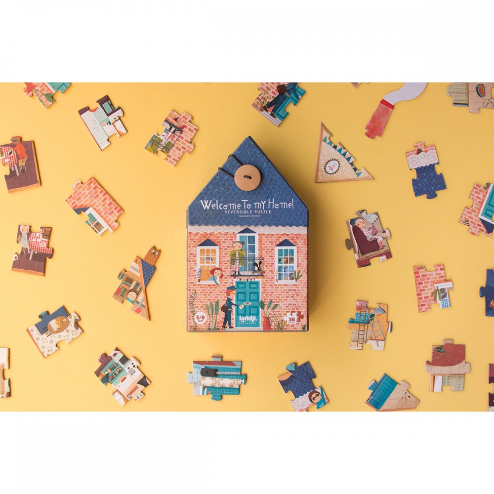 Welcome to my Home! - 36 pcs - Reversible Puzzle - Image 3