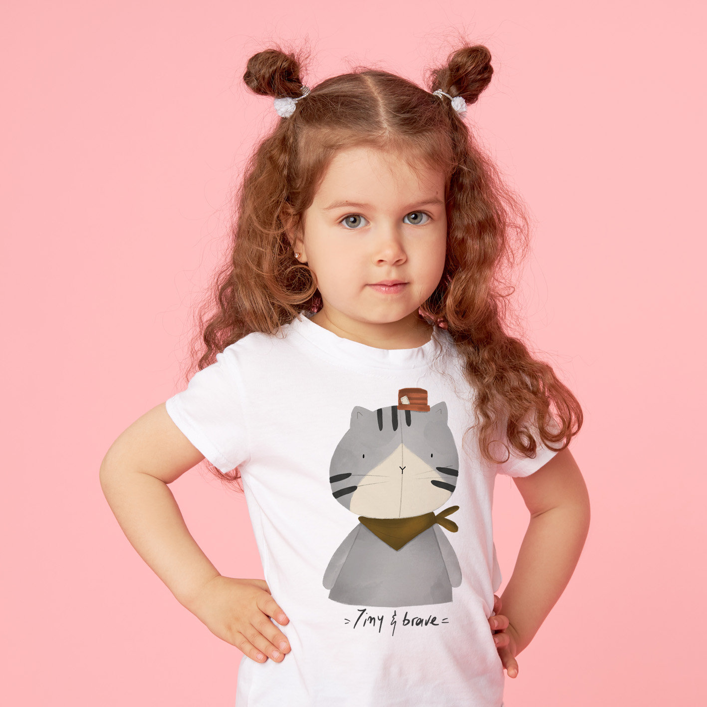 Κοντομάνικο T-Shirt Γάτα - Image 3