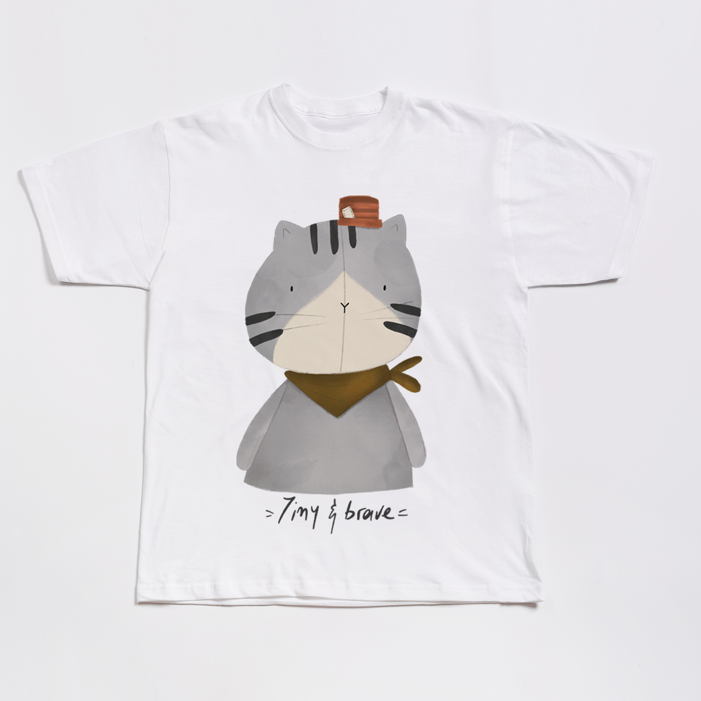 Κοντομάνικο T-Shirt Γάτα